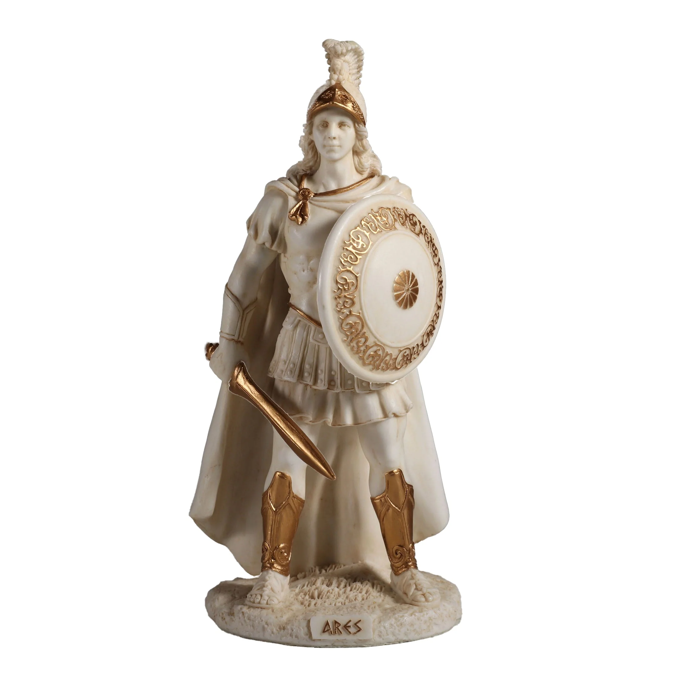 Άρης — Θεός του πολέμου — Άγαλμα σε λευκό Veronese Design, 16 cm