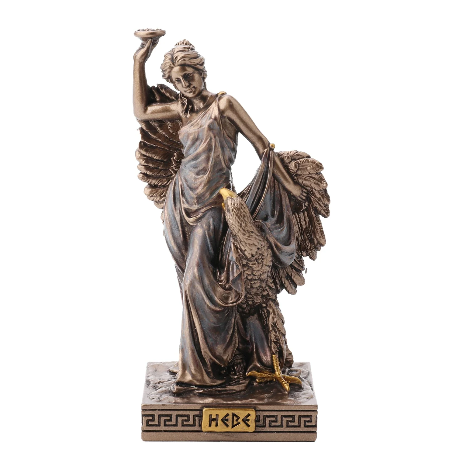 Ήβη — Θεά της νεότητας — Άγαλμα με μπρονζέ φινίρισμα Veronese Design, 9 cm