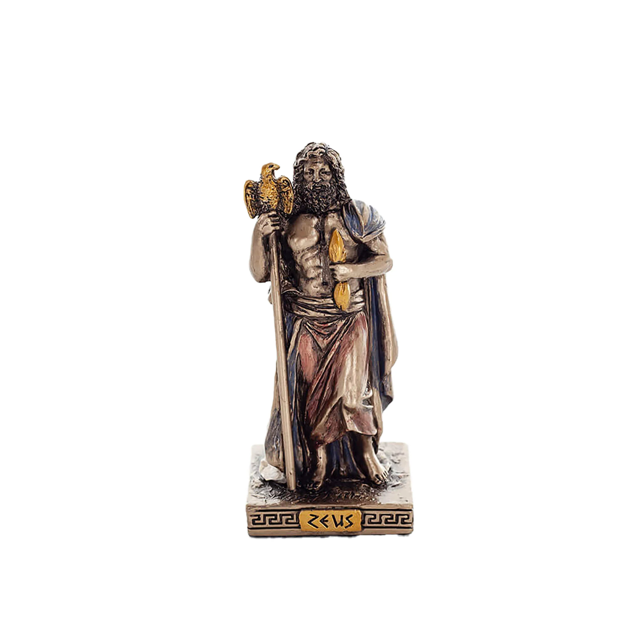 Δίας — Άγαλμα με μπρονζέ φινίρισμα Veronese Design, 8,5 cm