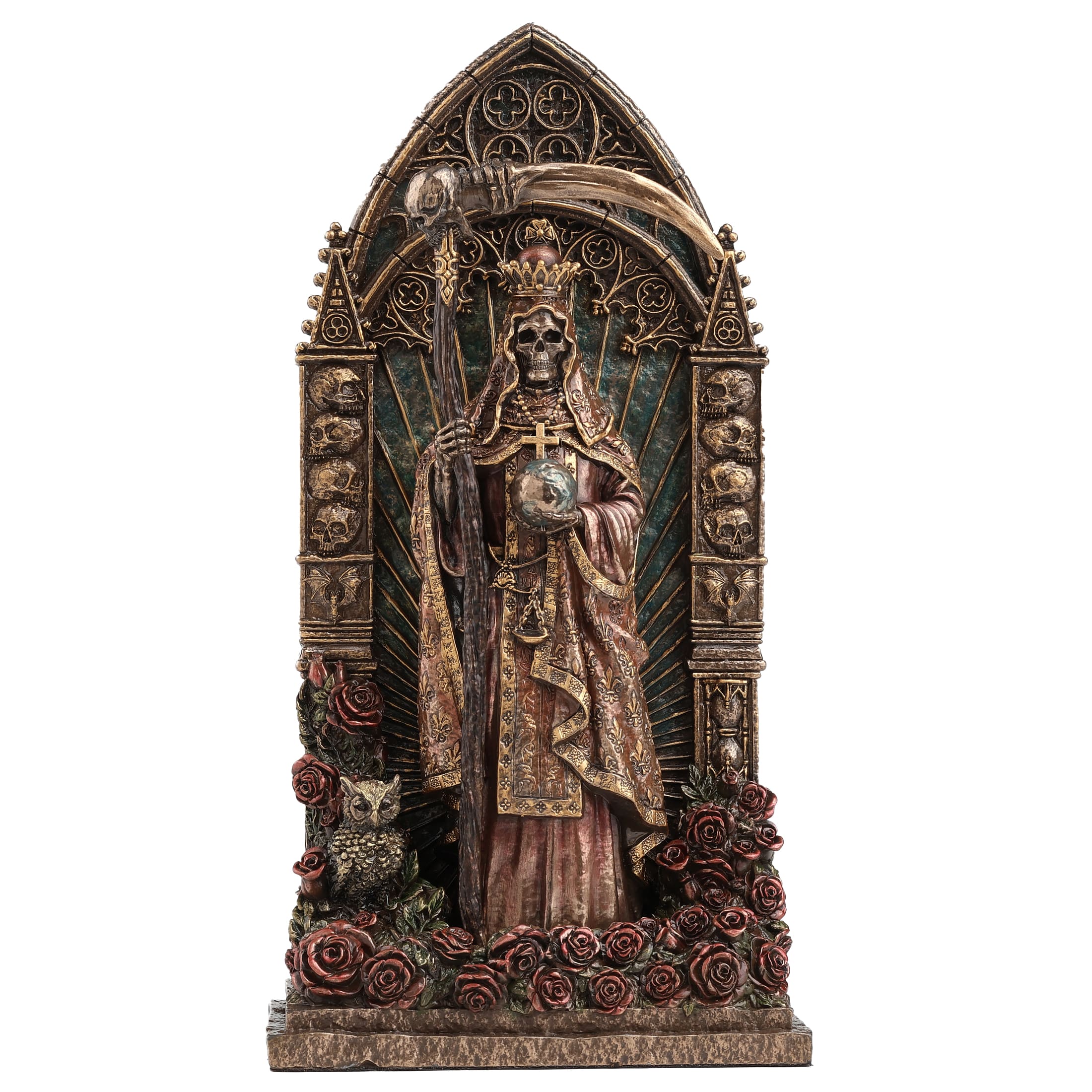 Santa Muerte — Βωμός — Άγαλμα με μπρονζέ φινίρισμα Veronese Design, 23,5 cm