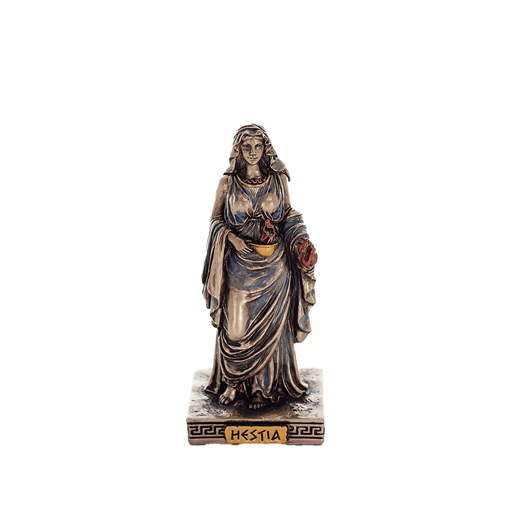 Εστία — Άγαλμα με μπρονζέ φινίρισμα Veronese Design, 8,5 cm