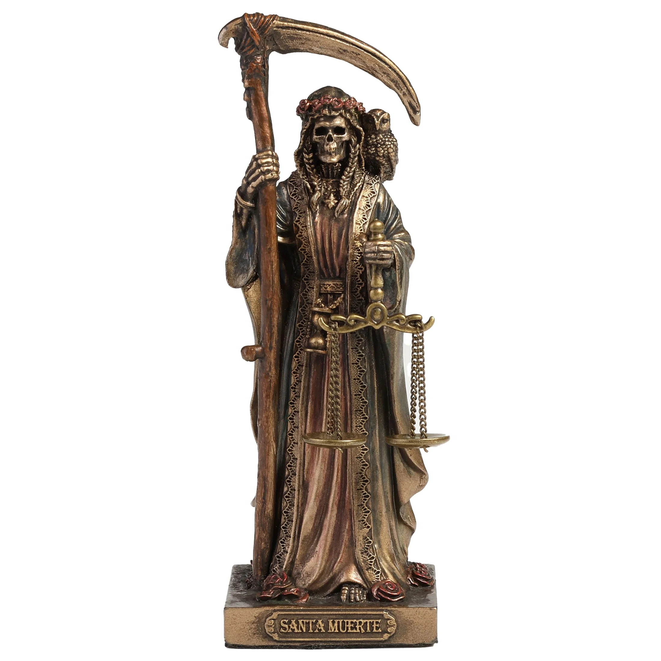 Santa Muerte — Βωμός — Άγαλμα με μπρονζέ φινίρισμα Veronese Design, 10 cm