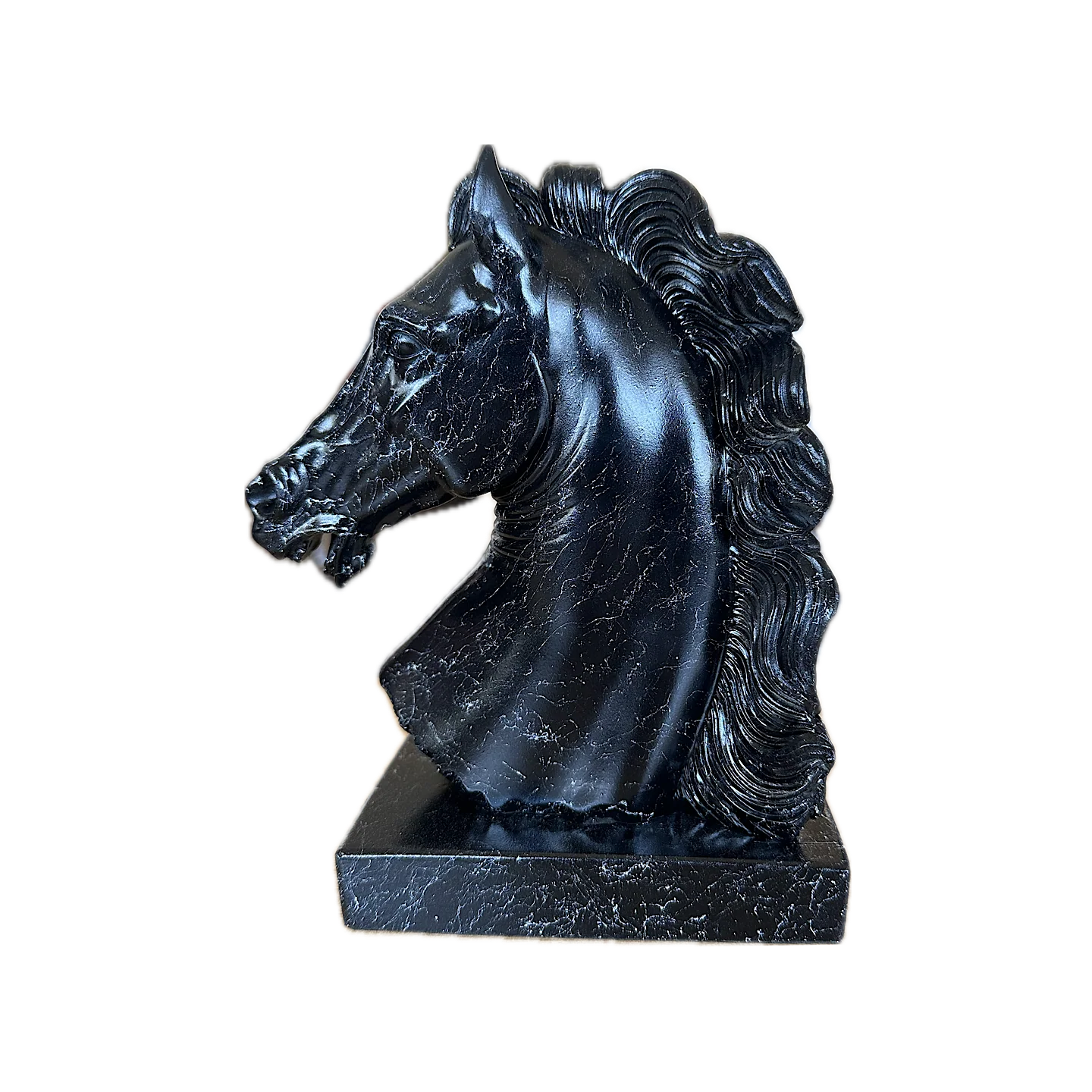 Κεφαλή αλόγου — Άγαλμα σε μαύρο Veronese Design, 18 cm