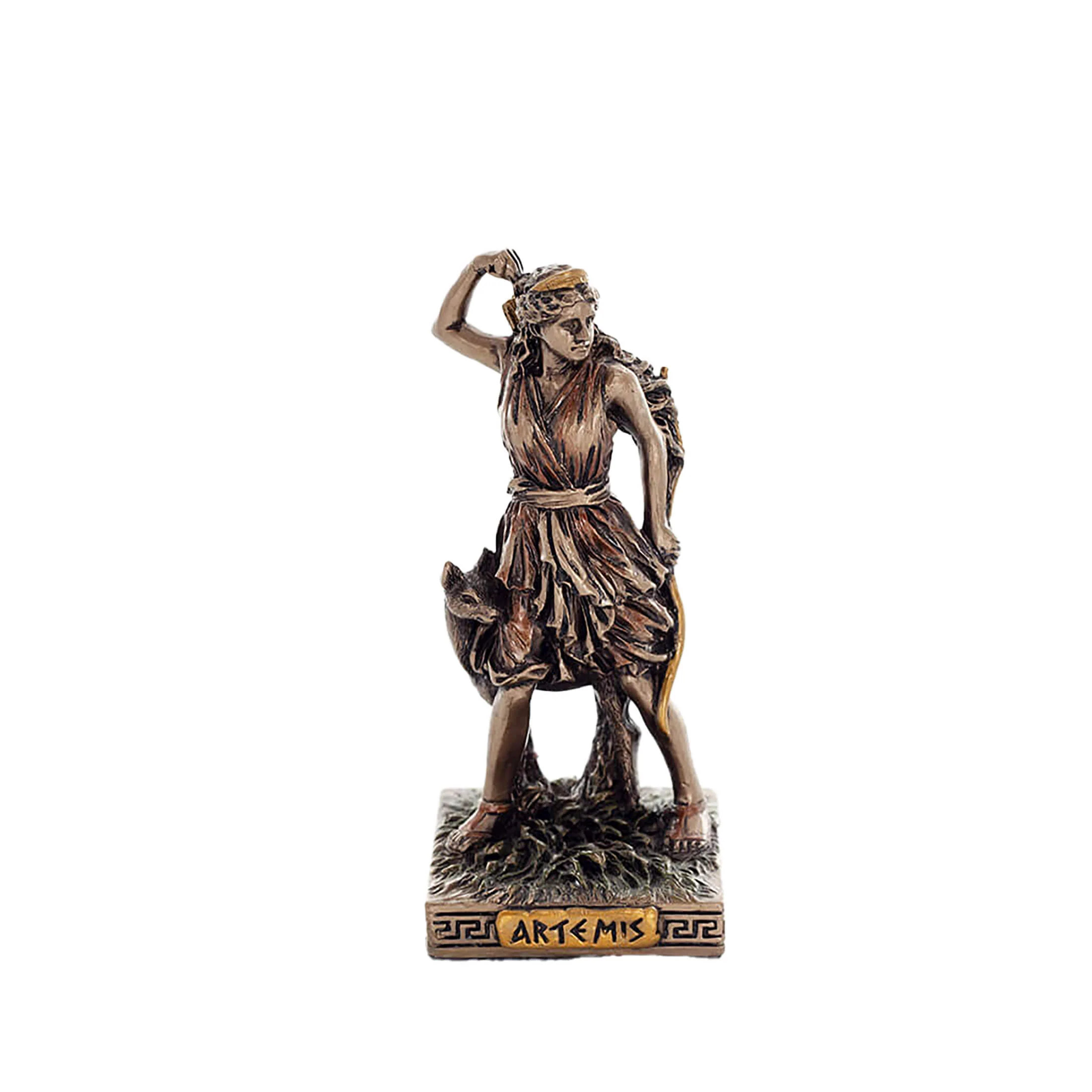 Άρτεμις — Άγαλμα με μπρονζέ φινίρισμα Veronese Design, 8,7 cm