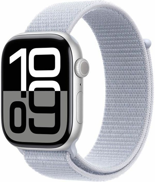 APPLE WATCH SERIES 10 46MM SILVER ALUMINIUM BLUE CLOUD SPORT LOOP GPS EU