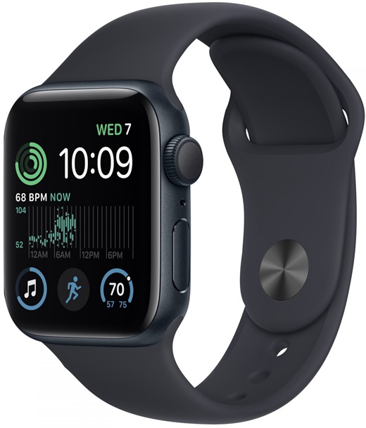 APPLE WATCH SE (GEN 2) 40MM MIDNIGHT ALUMINIUM MIDNIGHT SPORT BAND M/L + CELLULAR EU