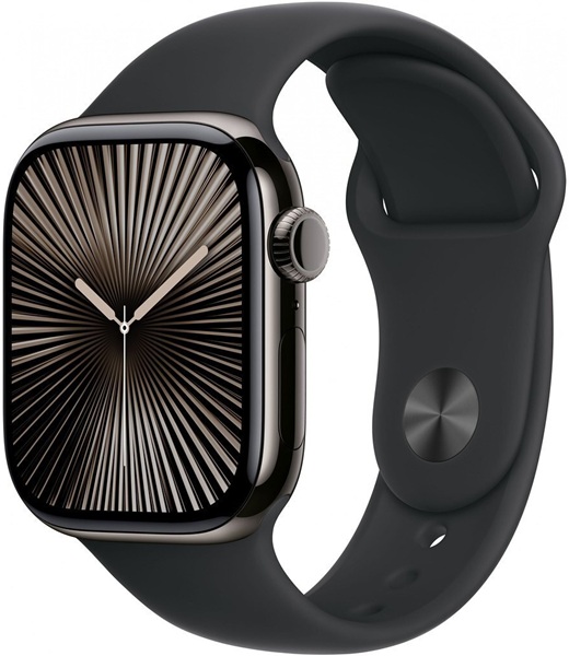 APPLE WATCH SERIES 10 42MM SLATE TITANIUM BLACK SPORT BAND M/L + CELLULAR EU