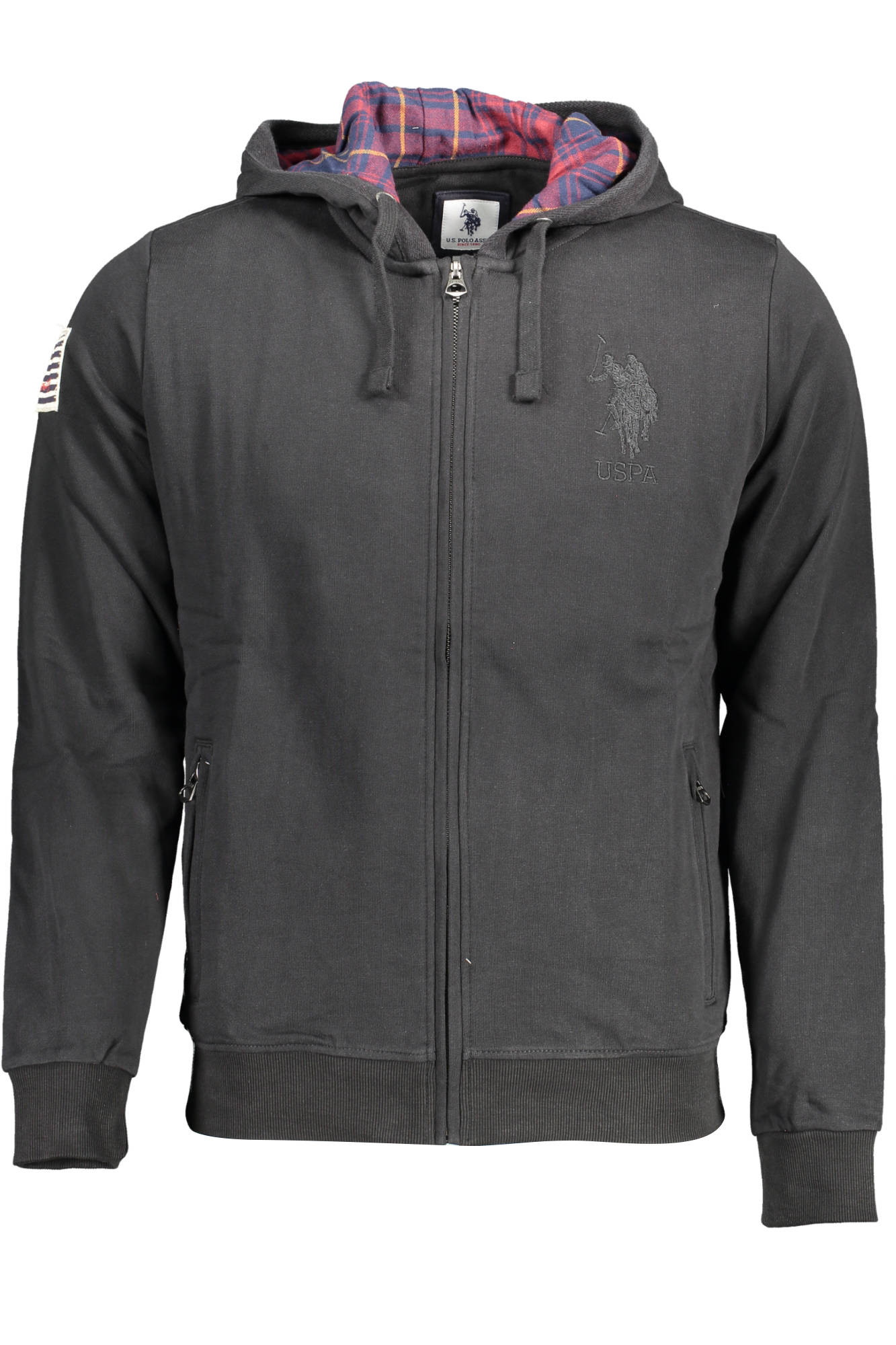 Ζακέτα φούτερ U.S. Polo Assn. για άνδρες – Μαύρο
