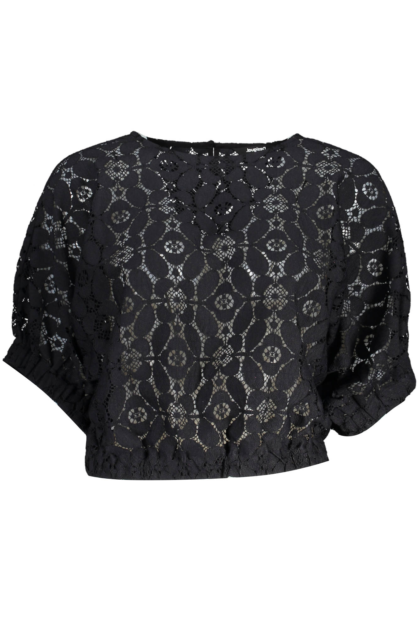 T-shirt Desigual για γυναίκες – Μαύρο