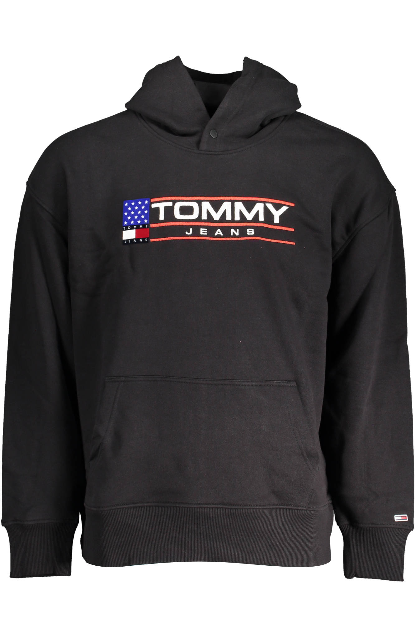 Φούτερ με κουκούλα Tommy Hilfiger για άνδρες – Μαύρο