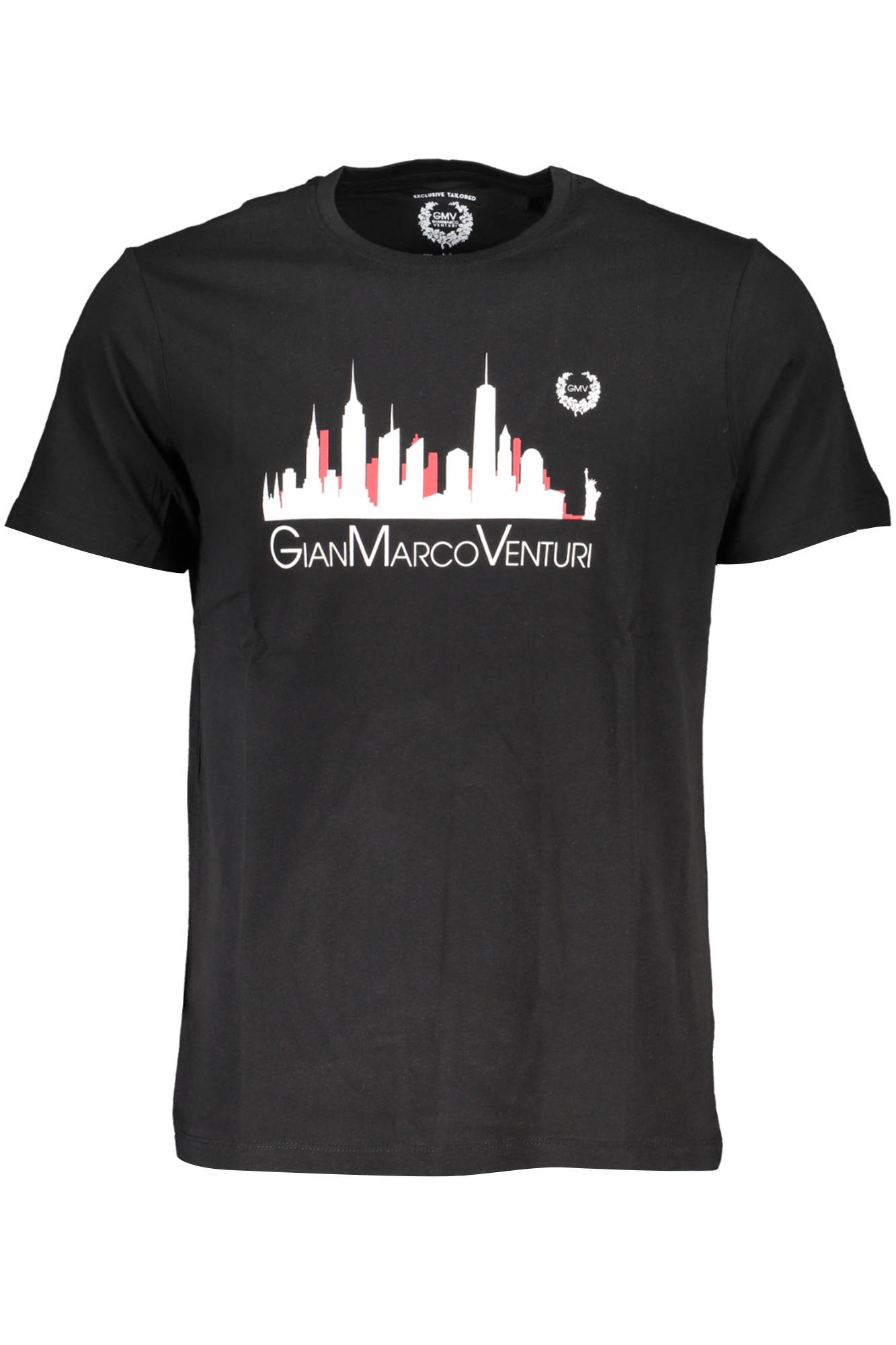 T-shirt Gian Marco Venturi για άνδρες – Μαύρο
