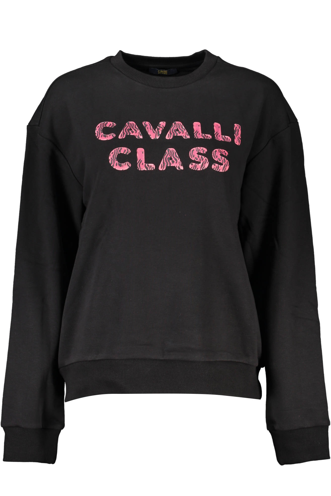 Φούτερ με κουκούλα Cavalli Class για γυναίκες – Μαύρο