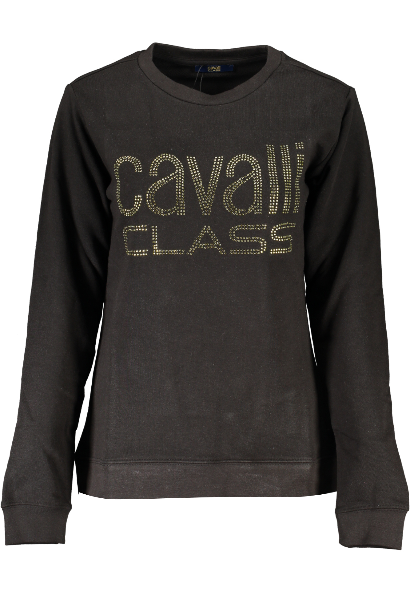 Φούτερ με κουκούλα CAVALLI CLASS για γυναίκες – Μαύρο