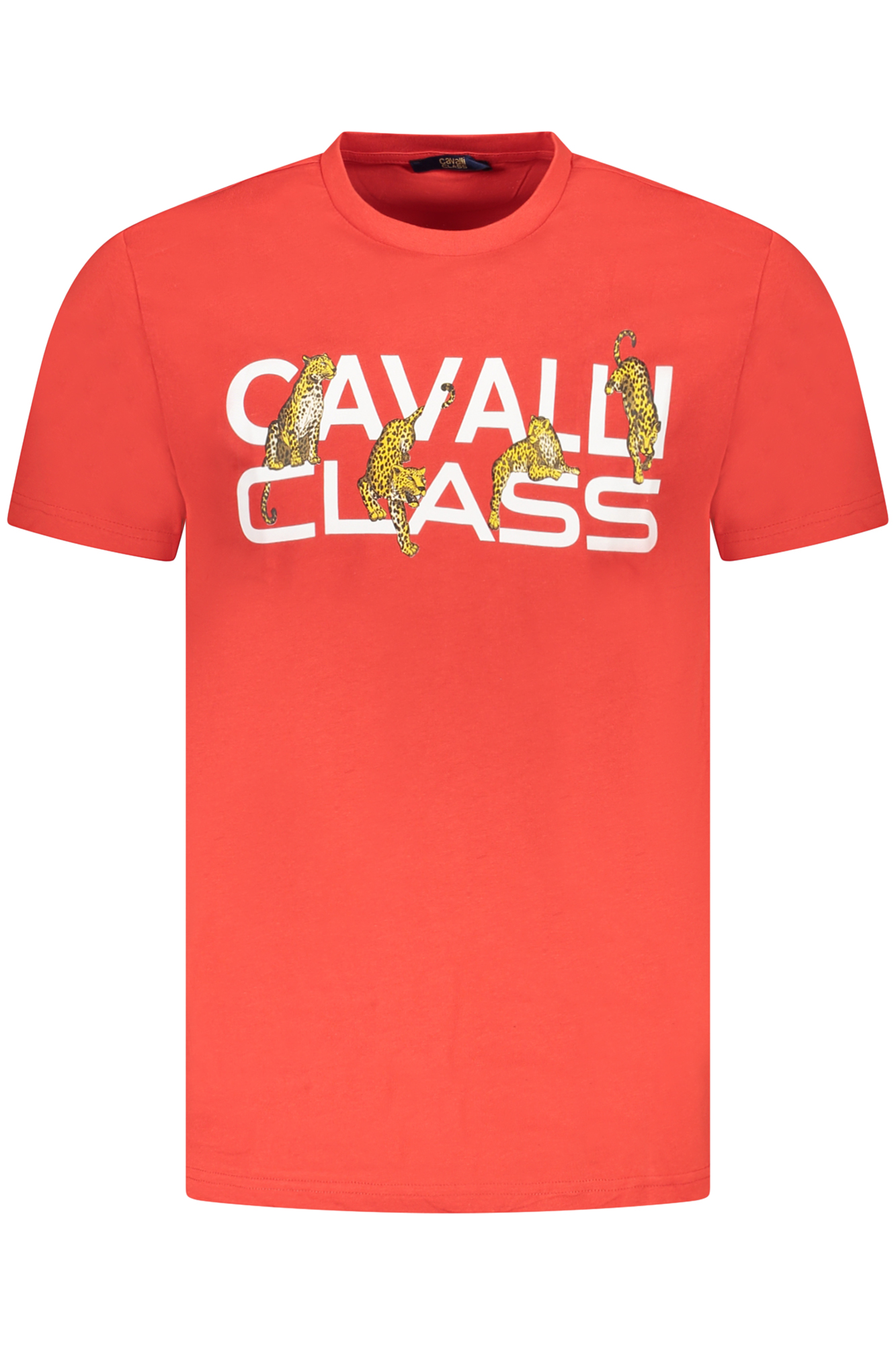 T-shirt Cavalli Class για άνδρες – Κόκκινο