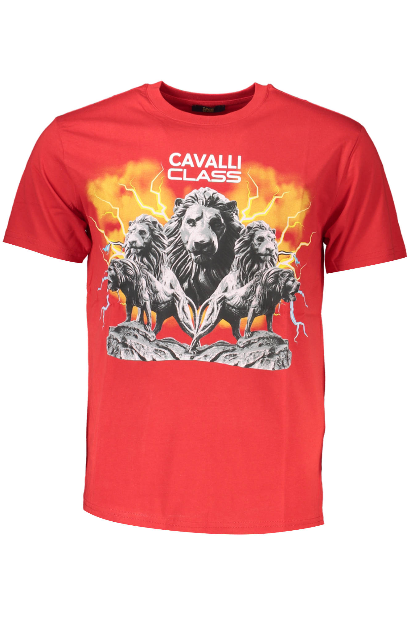 T-shirt Cavalli Class για άνδρες – Κόκκινο