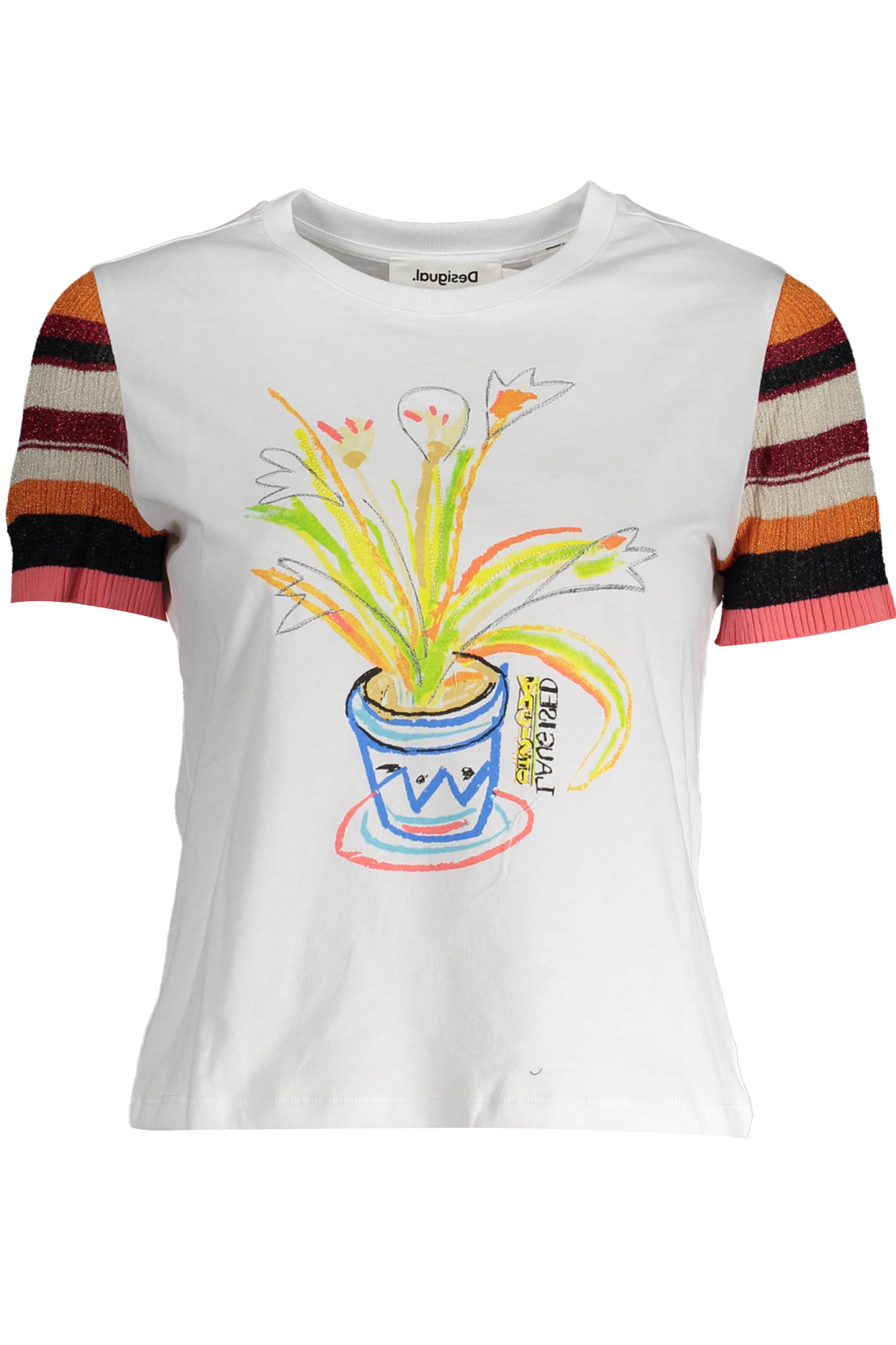T-shirt DESIGUAL για γυναίκες – Λευκό