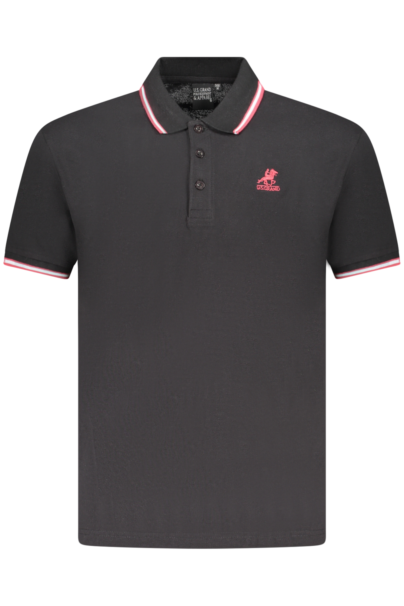 Μπλούζα πόλο U.S. GRAND για άνδρες – Μαύρο