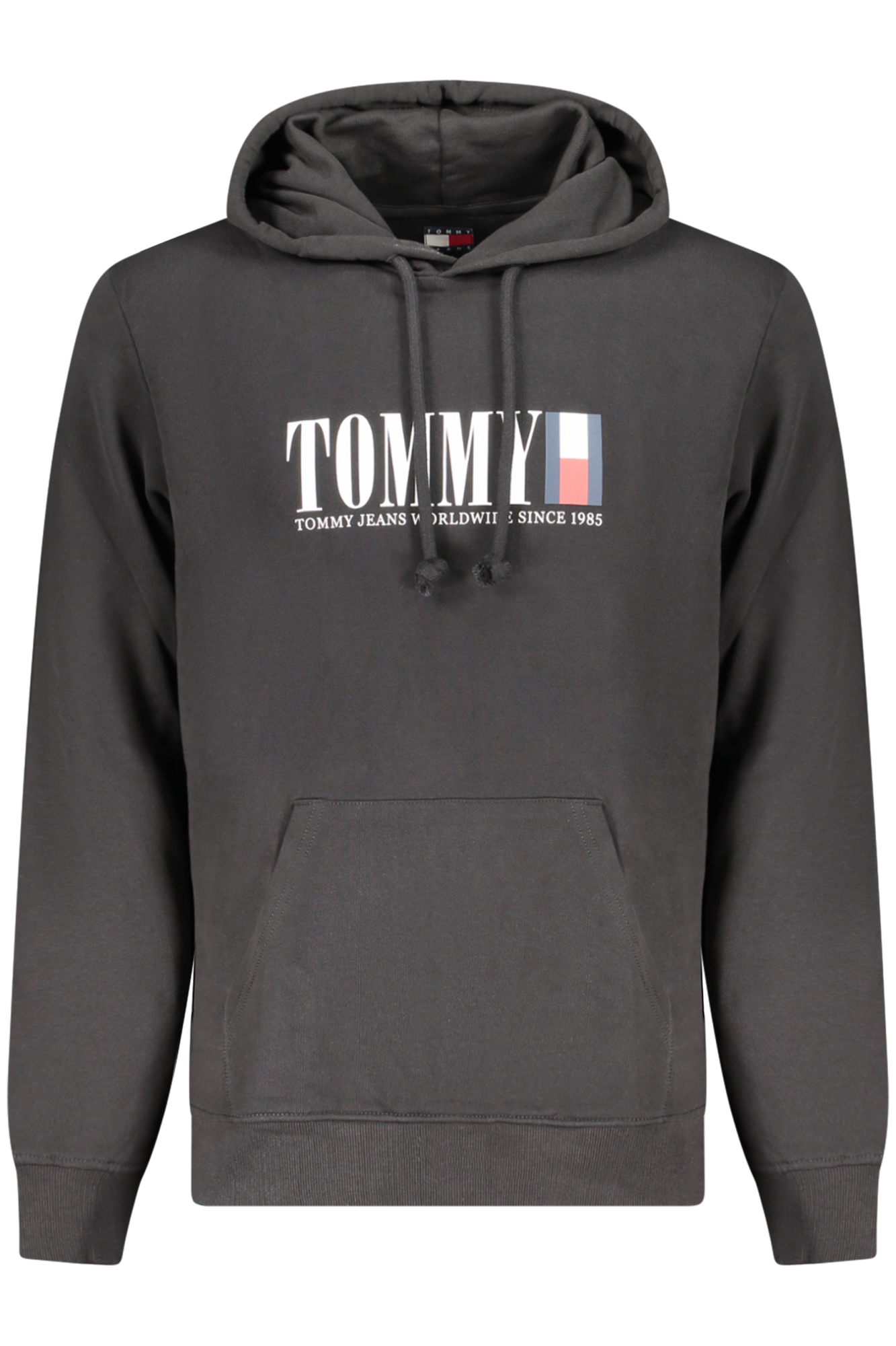 Φούτερ με κουκούλα Tommy Hilfiger για άνδρες – Μαύρο