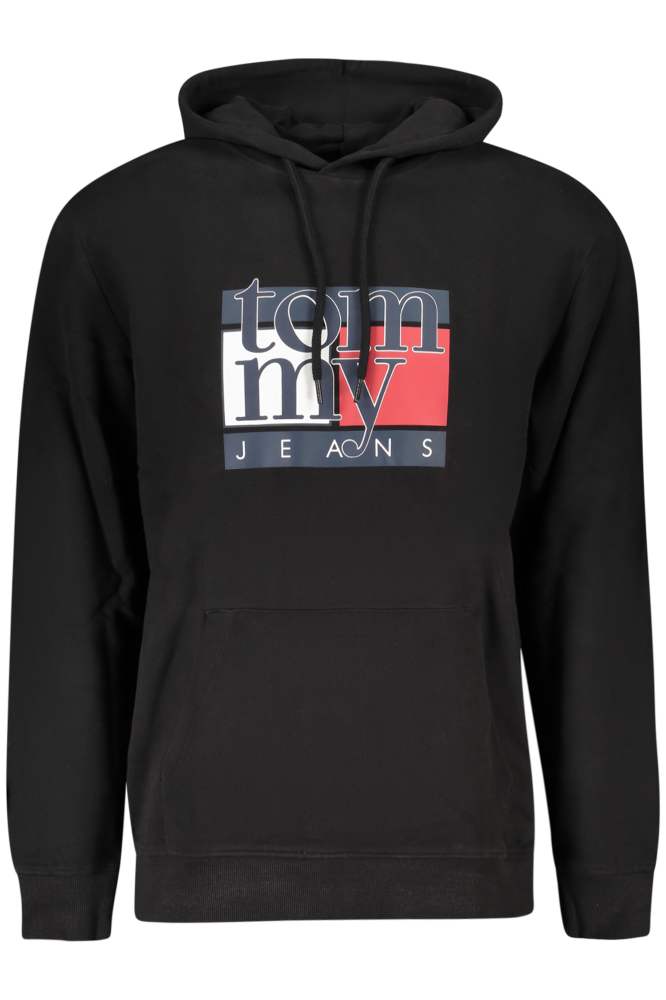 Φούτερ με κουκούλα Tommy Hilfiger για άνδρες – Μαύρο