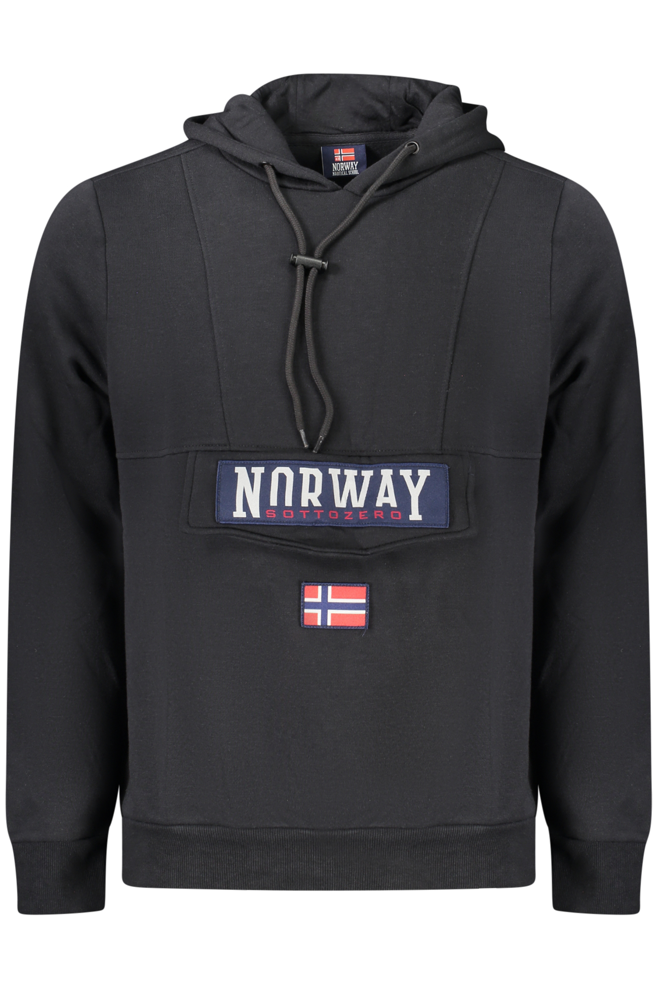 Φούτερ με κουκούλα Norway 1963 για άνδρες – Μαύρο