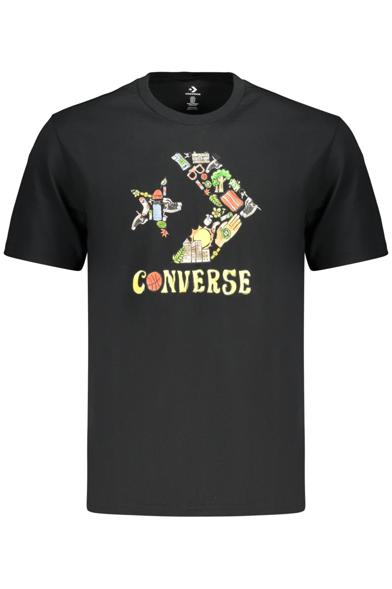 T-shirt CONVERSE για άνδρες – Μαύρο
