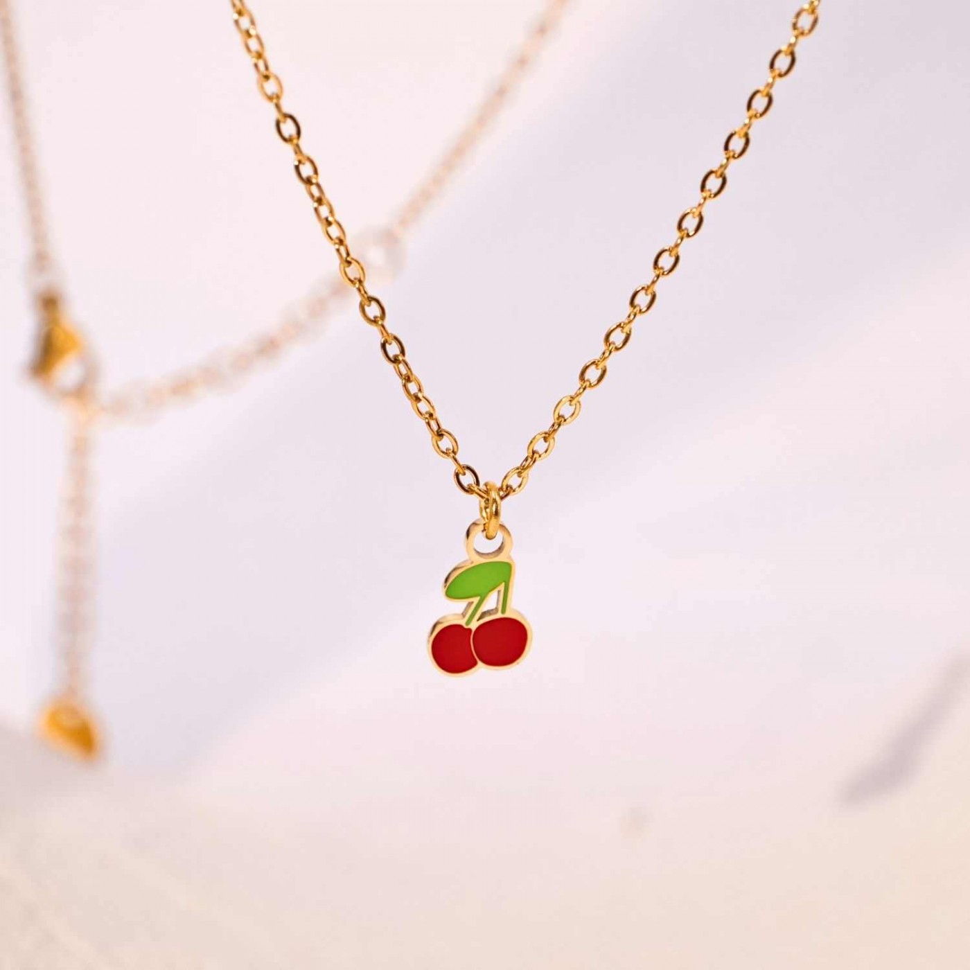 Κολιέ Toolittle – Αλυσίδα Ατσάλι Cherries
