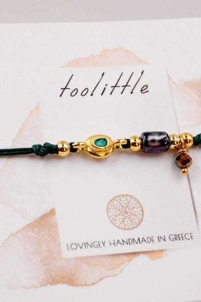 Βραχιόλι Toolittle – Μακραμέ Green Cord