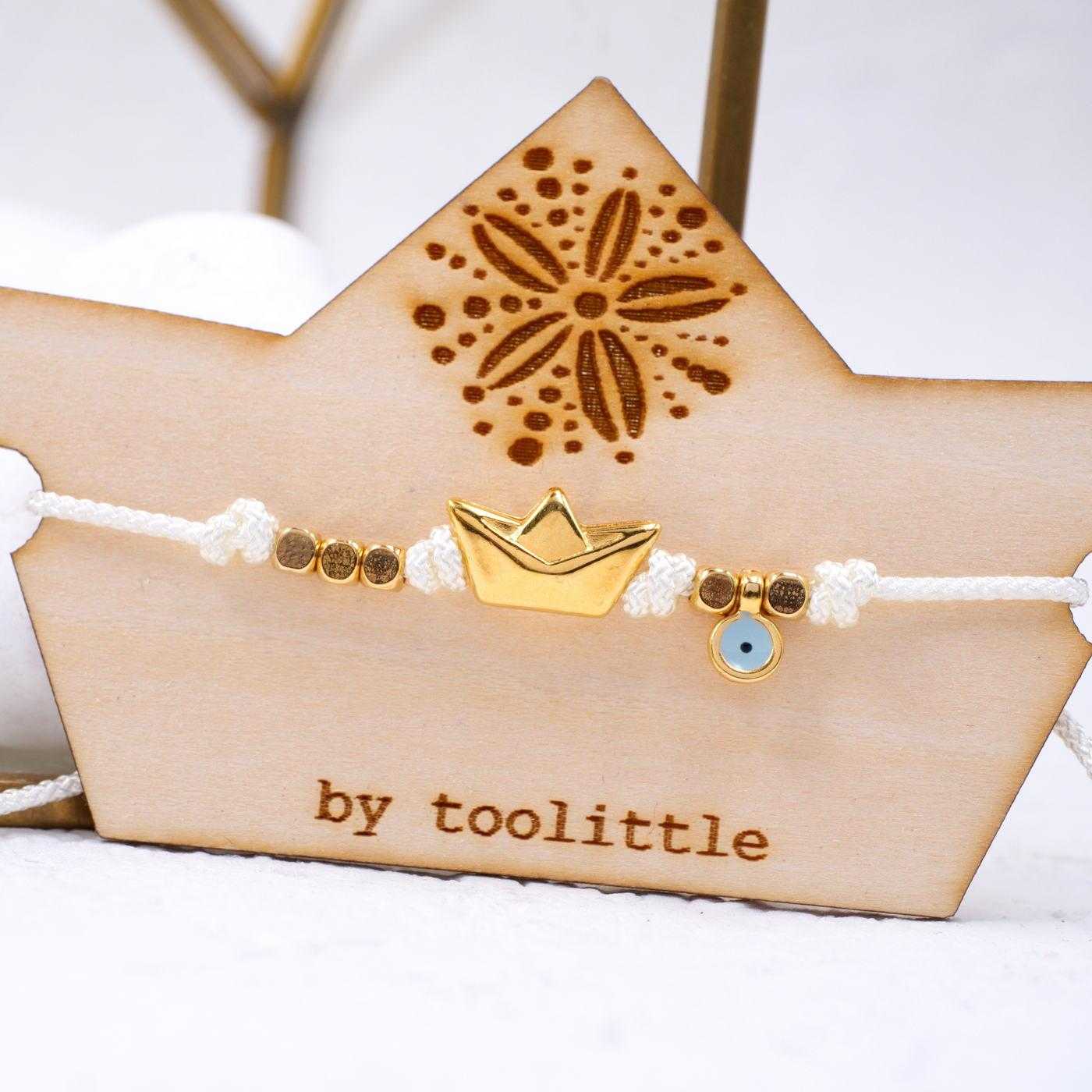 Βραχιόλι Toolittle – Μακραμέ Golden Boat