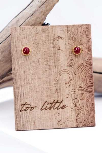 Σκουλαρίκια Toolittle – Καρφωτά "Tiny Dots on Wood"