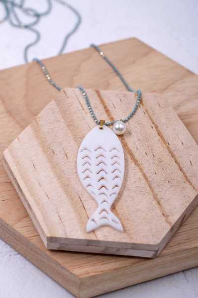 Κολιέ Toolittle – Μακρύ Plexi Fish