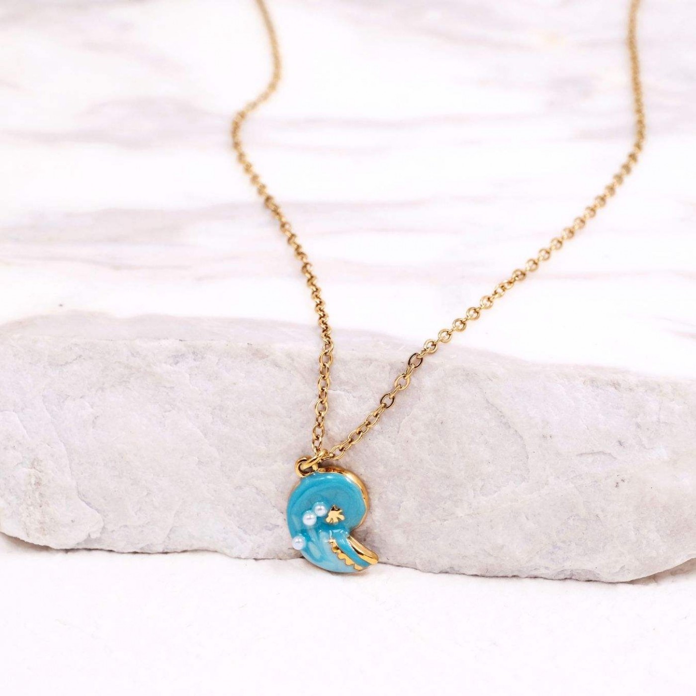 Κολιέ Toolittle – Stainless Steel Jewelry: Pearl Sea Shell