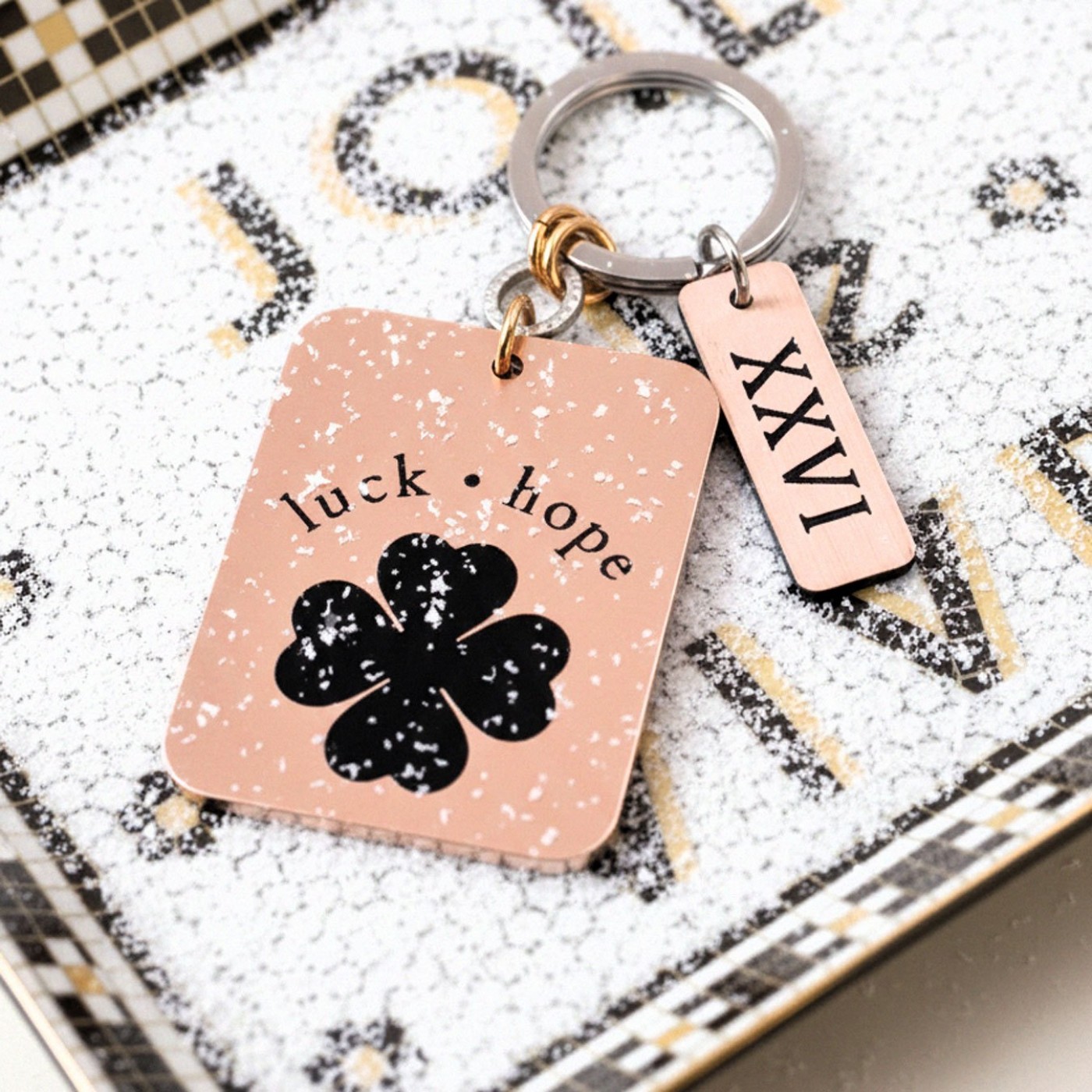 Μπρελόκ Toolittle – Γούρι 2026: Black Four Leaf Clover